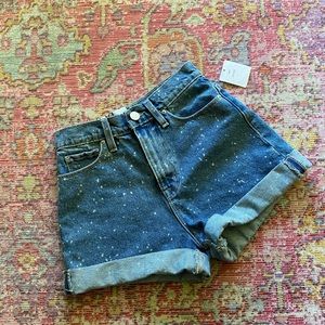NWT BDG Paint Speckled Mom Shorts